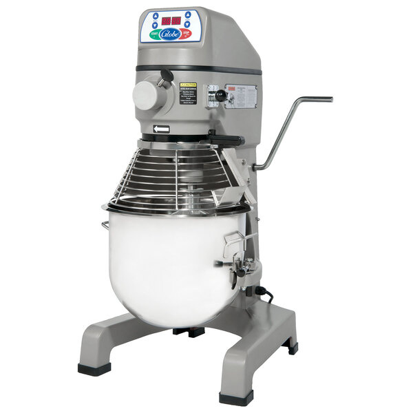 Globe SP25 25 Qt. Planetary Stand Mixer with Guard & Standard Accessories - 120V, 3/4 hp