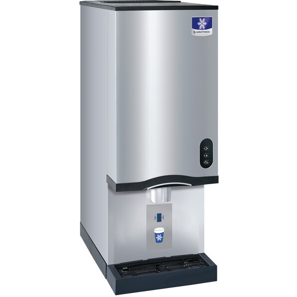 Manitowoc CNF0202A 16 1/4" Air Cooled Countertop Nugget Ice Maker / Water Dispenser - 20 lb. Bin with Sensor Dispensing - 120V