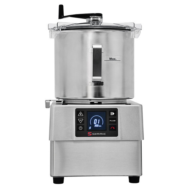 Sammic KE-8V Variable-Speed 8.5 Qt. Stainless Steel Batch Bowl Food Processor - 3 hp