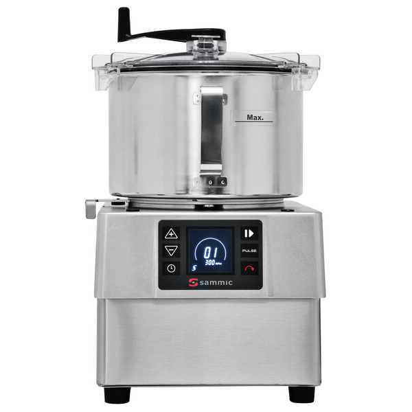 Sammic KE-5V Variable-Speed 5.5 Qt. Stainless Steel Batch Bowl Food Processor - 3 hp