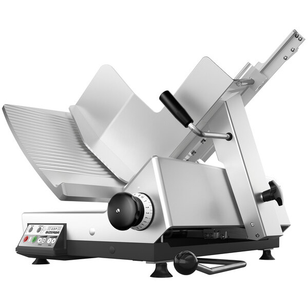 Bizerba GSP HD I 150-GCB 13" Heavy-Duty Illuminated Automatic Gravity Feed Meat and Cheese Slicer - 1/2 hp