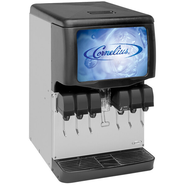 Cornelius 621053405 Enduro 150 Countertop Ice / Beverage Dispenser with 6 UFB-1 Sanitary Lever Valves
