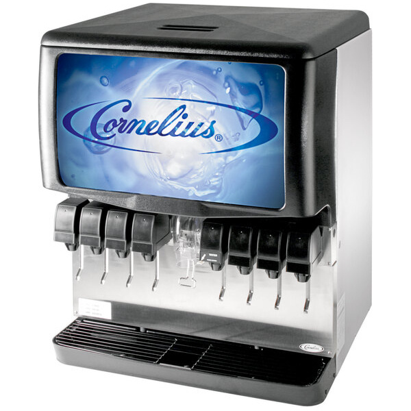 Cornelius 0528452 Enduro 250 Countertop Ice / Beverage Dispenser with 10 UFB-1 Push Button Valves