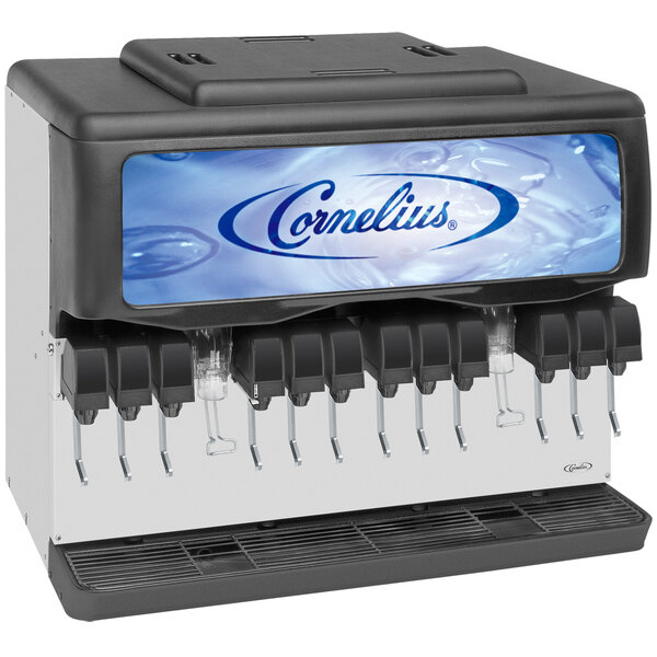 Cornelius 02813 Enduro 300 Countertop Ice / Beverage Dispenser with 12 UFB-1 Push Button Valves
