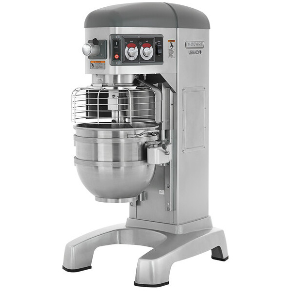 Hobart Legacy+ HL662-1STD 60 Qt. Planetary Floor Pizza Mixer with Guard & Standard Accessories - 240V, 3 Phase, 2 7/10 hp