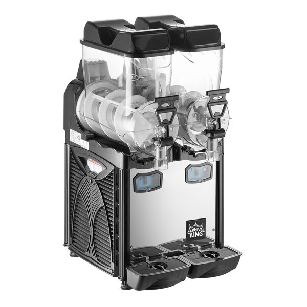 Carnival King Double 2.6 Gallon Pourover Granita / Slushy / Frozen Beverage Machine - 120V
