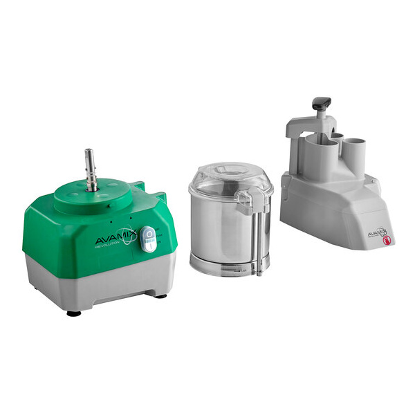 AvaMix Revolution CFBB5342D Combination Food Processor with 5 Qt. Stainless Steel Bowl, Continuous Feed, and 2 Discs - 1 hp