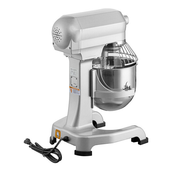 Main Street Equipment CMIX10 10 Qt. Planetary Stand Mixer with Guard & Standard Accessories - 120V, 1 hp