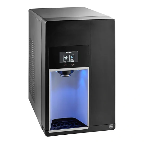 Follett 15CI112A-IW-NF-ST-00 Champion 15 Series Air Cooled Chewblet Countertop Ice Maker and Water Dispenser with 15 lb. Storage - 115V, 100 lb.