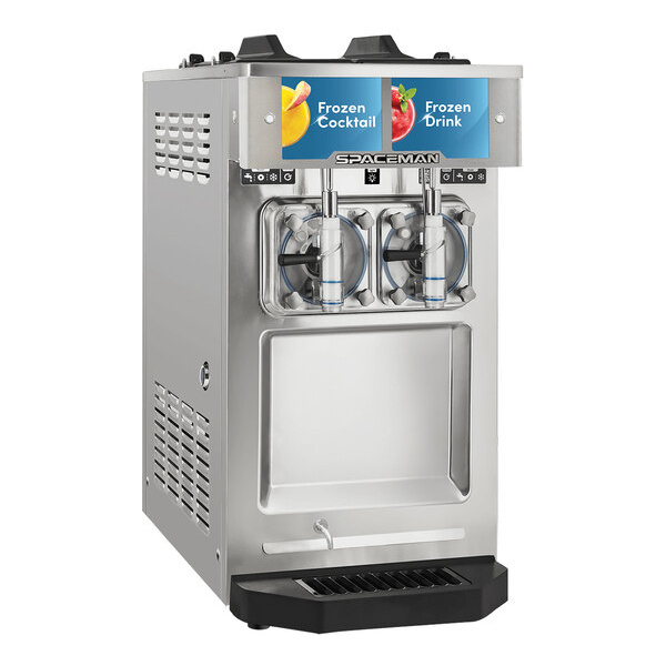 Spaceman 6455-C 2 Bowl Slushy / Granita Stainless Steel Frozen Drink Machine - 115V