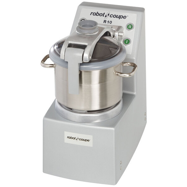 Robot Coupe R10 2-Speed 12 Qt. / 11.5 Liter Stainless Steel Batch Food Processor- 240V, 3 Phase, 4 1/2 hp