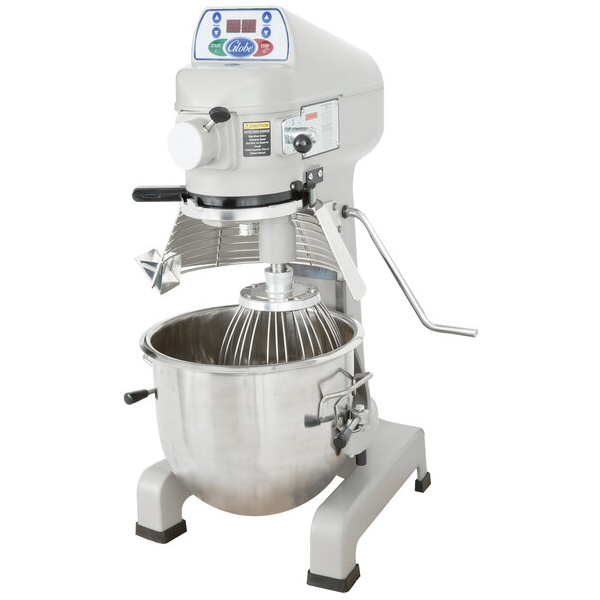 Globe SP20 20 Qt. Planetary Stand Mixer with Guard & Standard Accessories - 120V, 1/2 hp