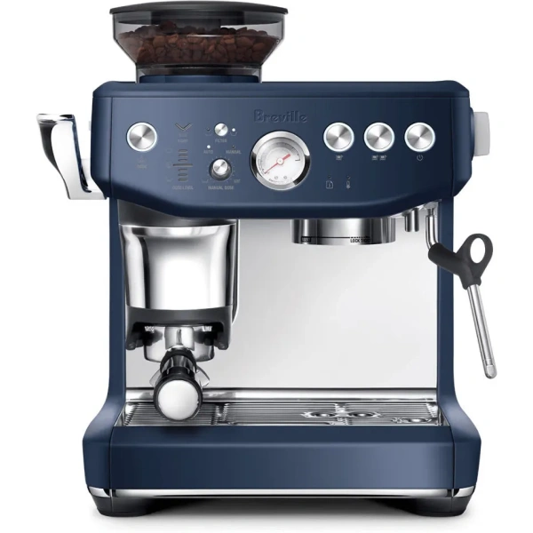 Breville The Barista Express Impress Semi-Automatic Espresso Machine BES876DBL (Damson Blue)