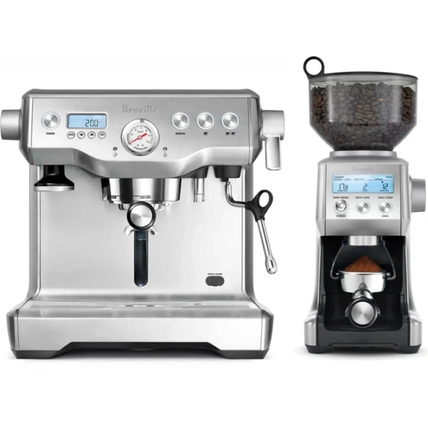Breville The Dynamic Duo Dual Boiler Espresso Machine Smart Grinder Pro Bundle BEP920BSS