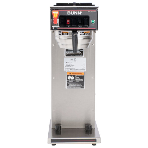 Bunn 23001.0017 CWTF15 APS Airpot Brewer with Stainless Steel Funnel and Hot Water Faucet