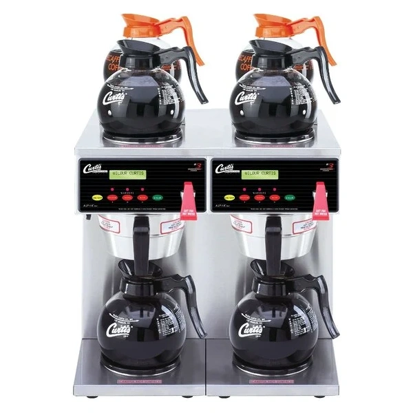 Curtis ALP6GTN63A000 12 Cup Twin Coffee Brewer with 4 Upper and 2 Lower Warmers - 120/220V