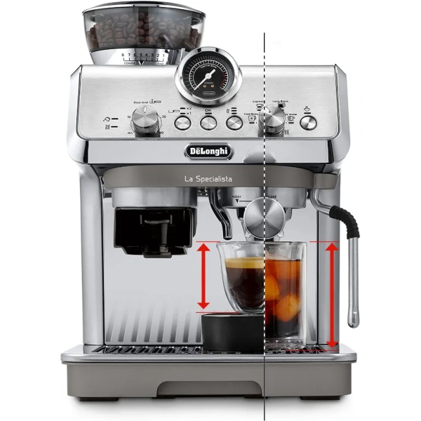 DeLonghi La Specialista Arte Evo Semi-Automatic Espresso Machine with Cold Brew EC9255M
