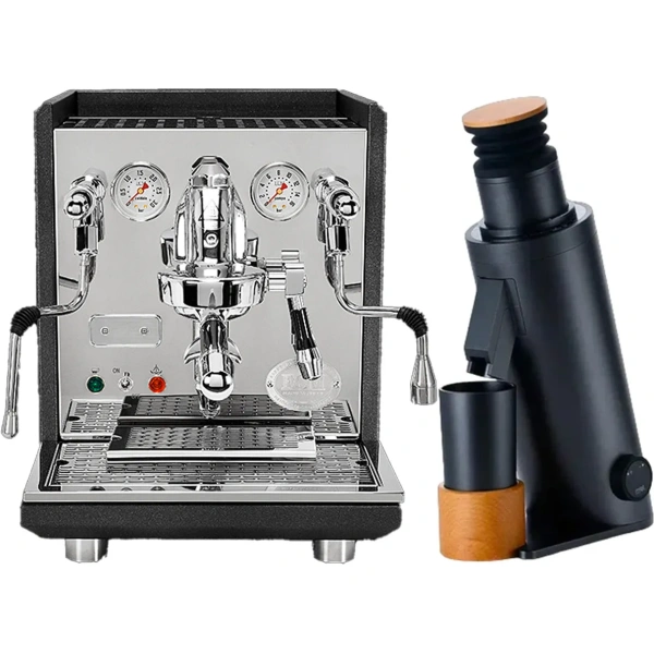 ECM Synchronika Espresso Machine (Anthracite) & DF64 V Grinder Bundle