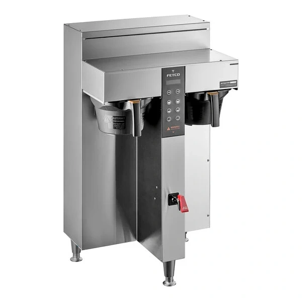 Fetco CBS-1252 Plus Series Twin Automatic Digital Coffee Brewer With Plastic Brew Basket