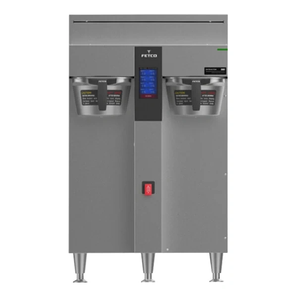 Fetco CBS-2252 NG Series Twin Automatic Digital Coffee Brewer with Metal Brew Basket