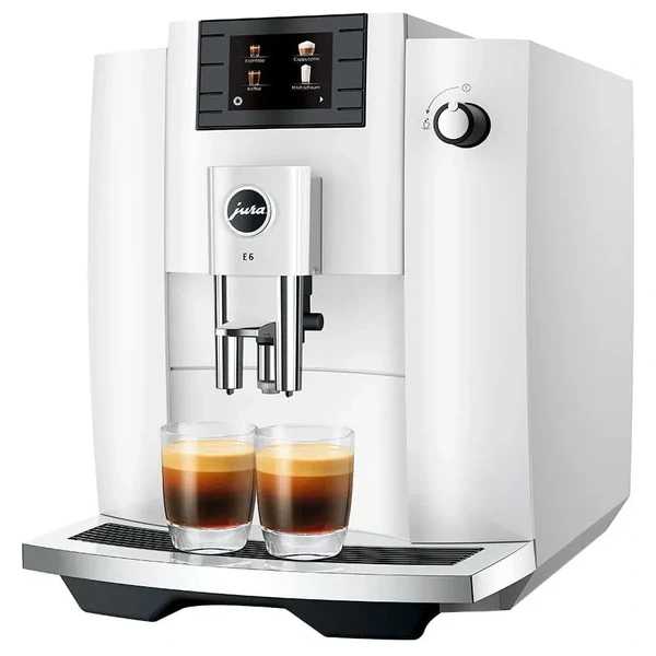 Jura E6 Super Automatic Espresso Machine Piano White (Model 15559) - Image 2