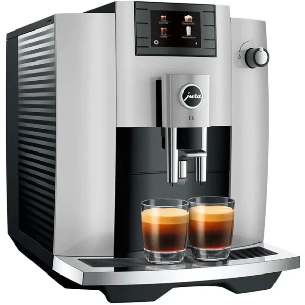 Jura E6 Super Automatic Espresso Machine Platinum - (Model 15465 | Latest Version)