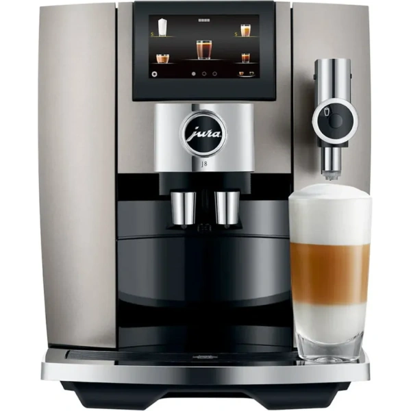 Jura J8 Super Automatic Espresso Machine 15555 Midnight Silver