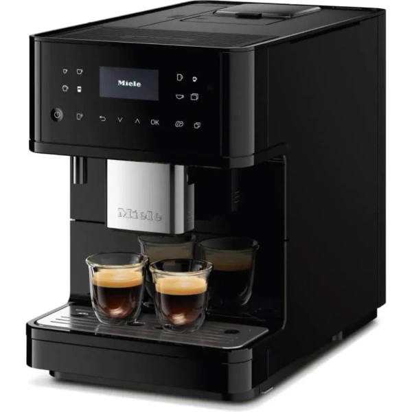 Miele CM6160 Milk Perfection Countertop Coffee Machine (Obsidian Black)