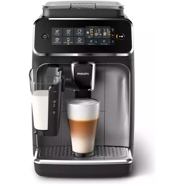 Philips 3200 LatteGo Super Automatic Espresso, Cappuccino, & Latte Machine EP3246/74 (Silver)