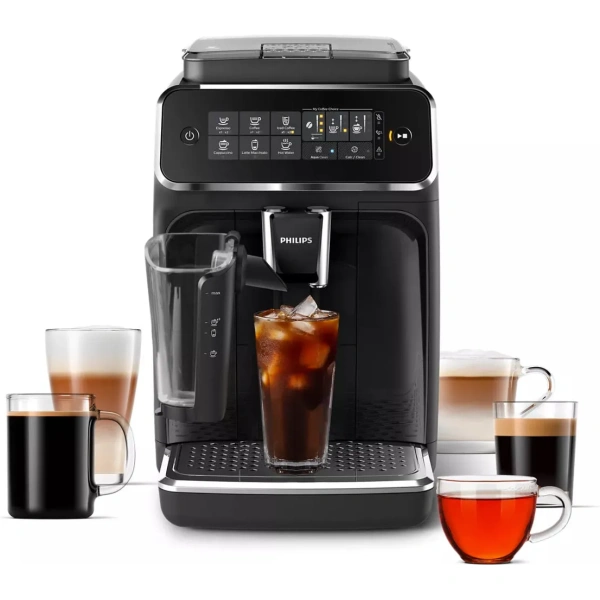 Philips 3200 LatteGo Super Automatic Espresso, Iced Coffee, & Latte Machine EP3241/74