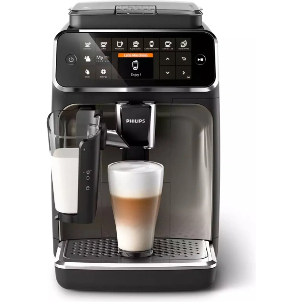 Philips 4300 LatteGo Super Automatic Espresso, Cappuccino, & Latte Macchiato Machine EP4347/94