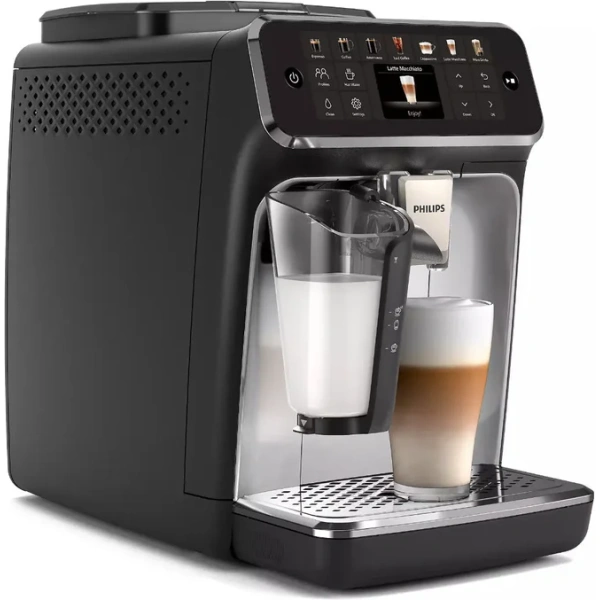 Philips 4400 LatteGo Super Automatic Espresso, Cappuccino, & Latte Macchiato Machine with SilentBrew EP4447/90 - Image 3