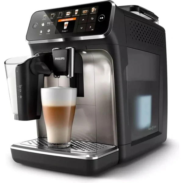 Philips 5400 LatteGo Super Automatic Espresso, Cappuccino, & Latte Machine EP5447/94 - Image 2