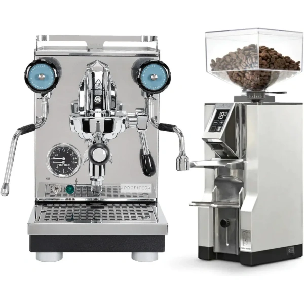 Profitec Pro 400 Espresso Machine & Eureka Mignon Libra Grinder (Chrome)