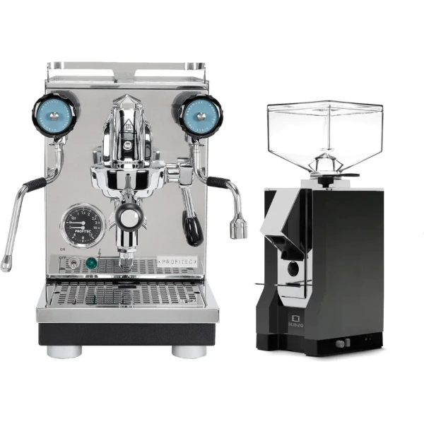 Profitec Pro 400 Espresso Machine & Eureka Mignon Silenzio 55mm Grinder (Matte Black) Bundle