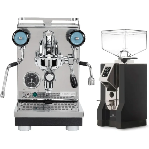 Profitec Pro 400 Espresso Machine & Eureka Mignon Specialita Grinder (Matte Black) Bundle