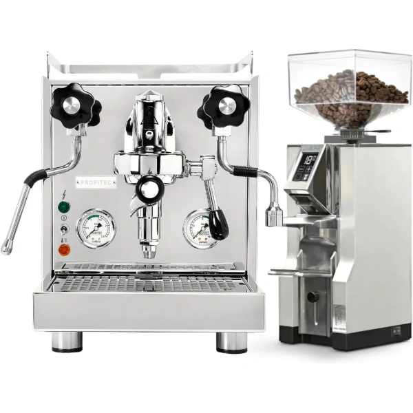 Profitec Pro 500 Espresso Machine & Eureka Mignon Libra Grinder (Chrome)