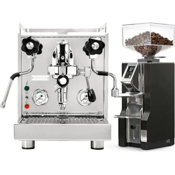 Profitec Pro 500 Espresso Machine & Eureka Mignon Libra Grinder (Matte Black)