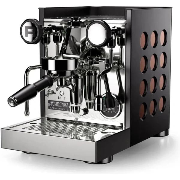 Rocket Appartamento TCA Espresso Machine RE502B3C12 (Black - Copper)