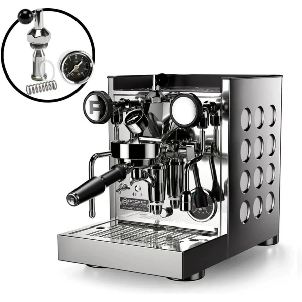 Rocket Appartamento TCA Espresso Machine with Flow Control RE502A3W12 (White)