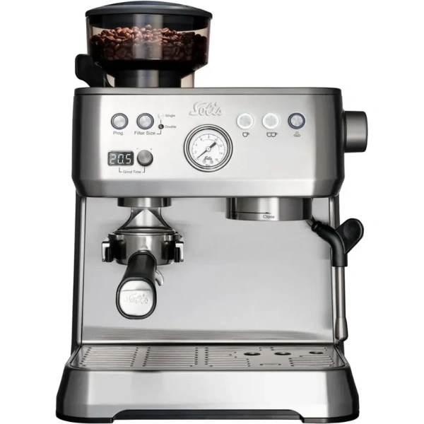 Solis Perfetta Grind & Infuse Espresso Machine (Type 1019) Stainless Steel